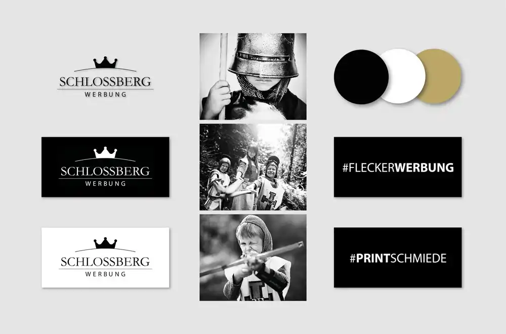 Hier ein Bild für den Bereich Marken-Design. Logo, Bildersprache und Farbgegebung