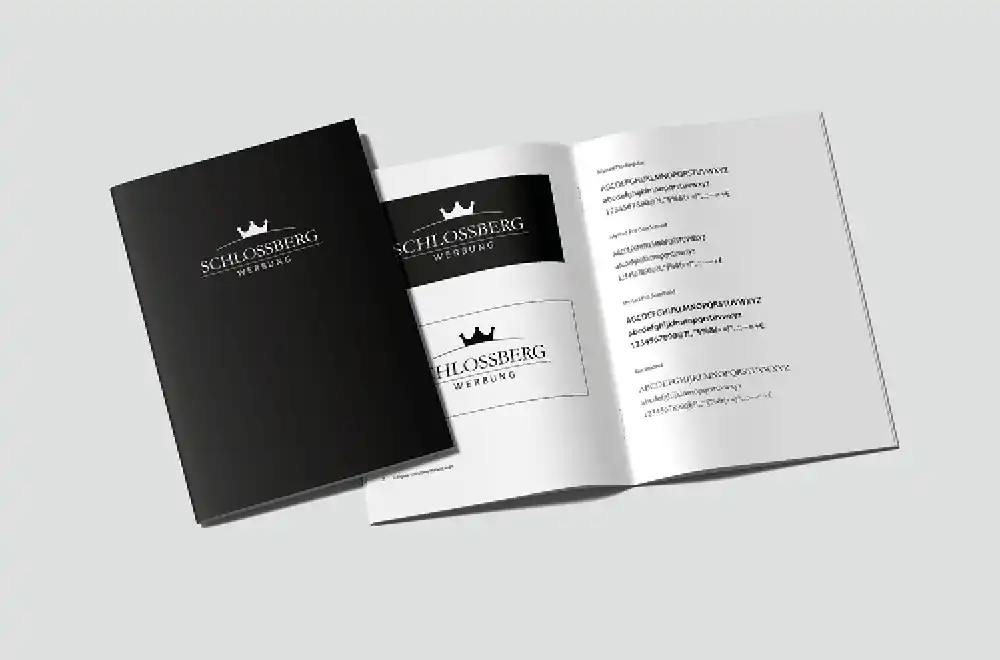 Hier im Bild liegt ein STYLEGUIDE unsere Werbeagentur.