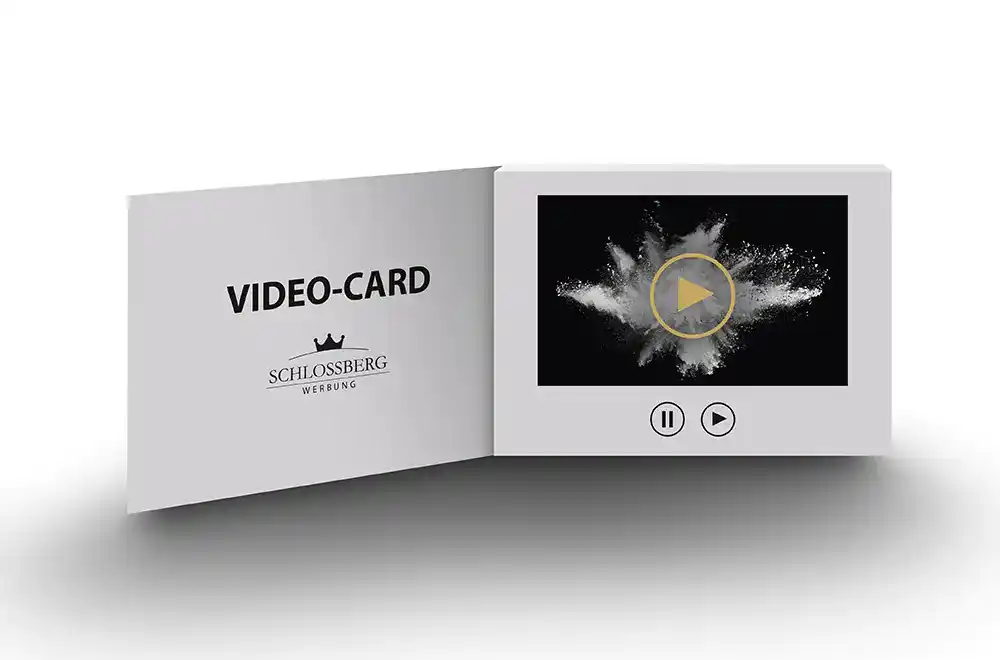Hier sehen sie eine Video-Card für Multimedia Präsentationen