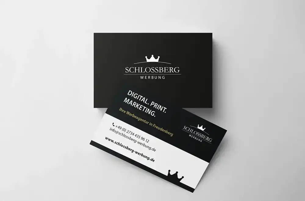 Hier ein Bild für den Bereich Printwerbung einer Visitenkarte