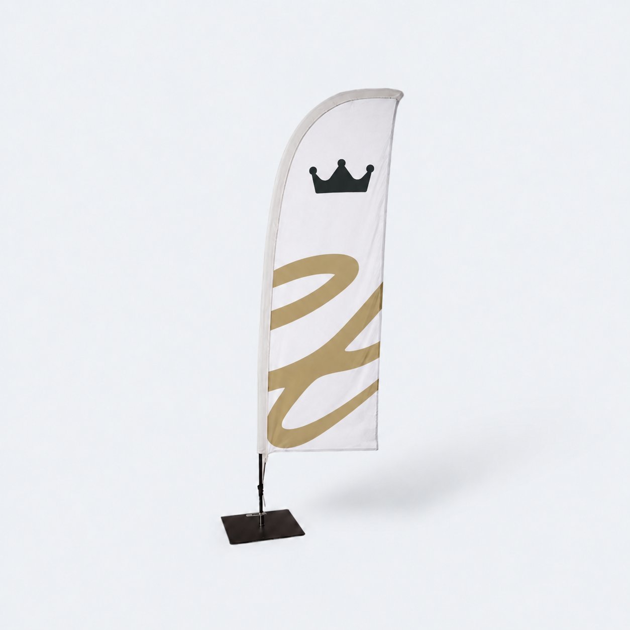 Beachflag-Set mit 3 Meter Höhe,
 Gestänge,
 Grundplatte und Wassertasche in Freudenberg