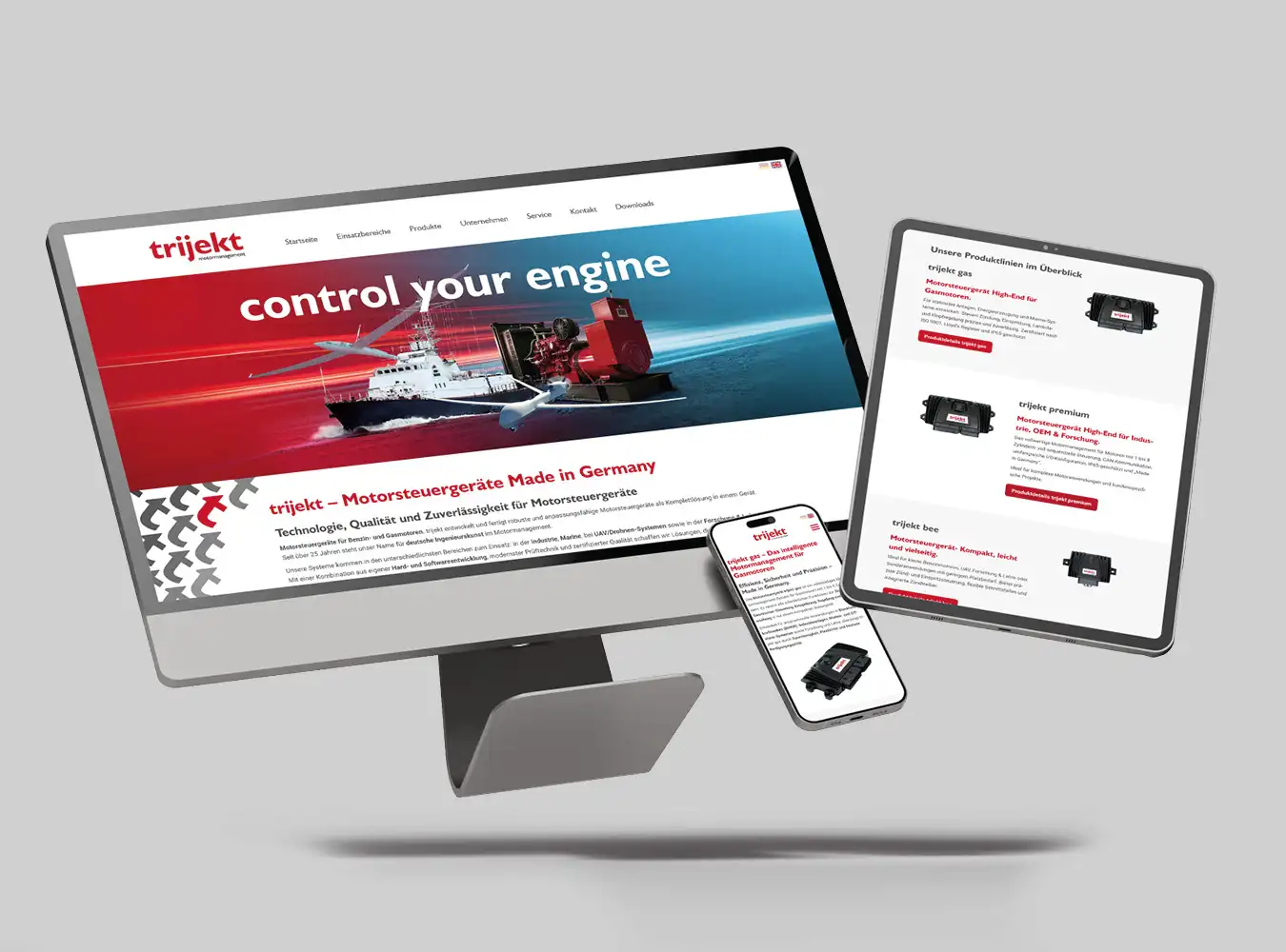 Technischer Flyer für ein Industrieunternehmen
