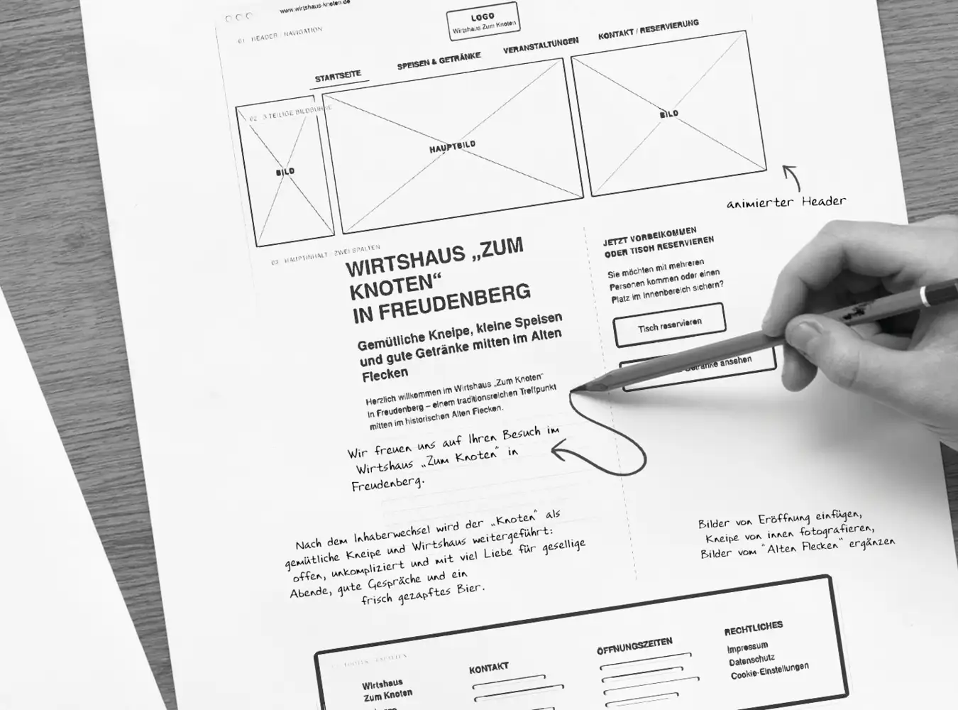 Technischer Flyer für ein Industrieunternehmen