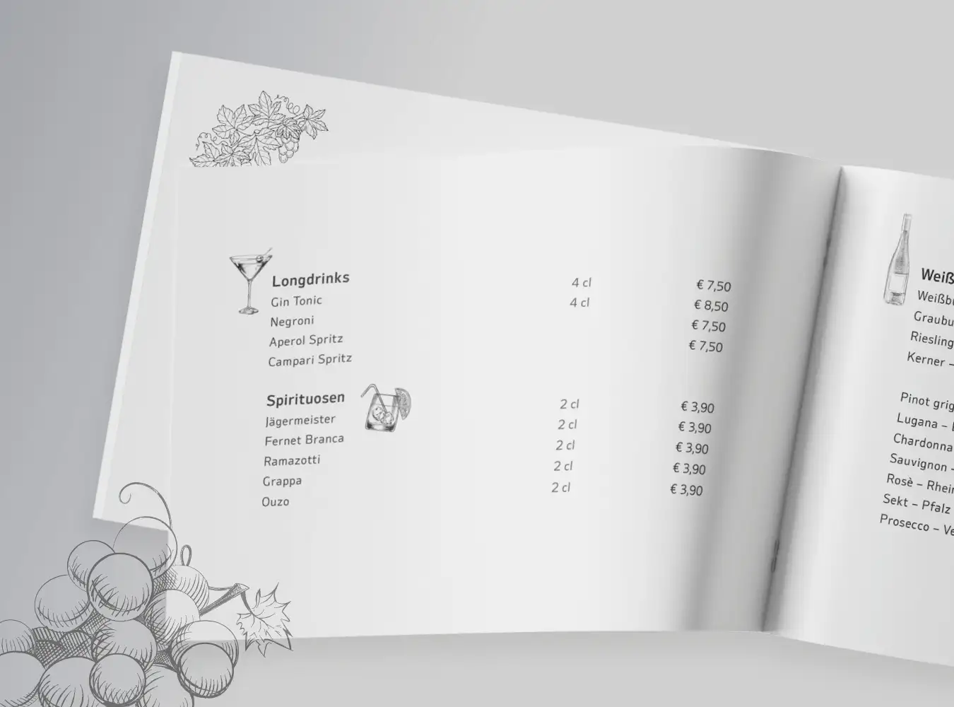 Speisekarten Gastronomie gestalten und drucken Speisekarten Gastronomie gestalten und drucken