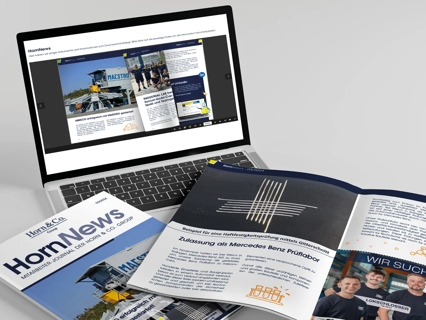 Referenzeprojekt: Horn & Co Group - Mitarbeiter Journal